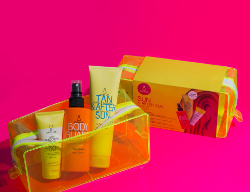 Δυο νέες συσκευασίες YOUTH LAB. με όλα τα απαραίτητα του καλοκαιριού σε δυο εκδοχές: για όλους τους τύπους δέρματος και για το μικτό/λιπαρό δέρμα.