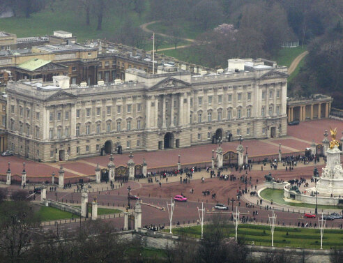 Το παλάτι του Μπάκιγχαμ από ψηλά