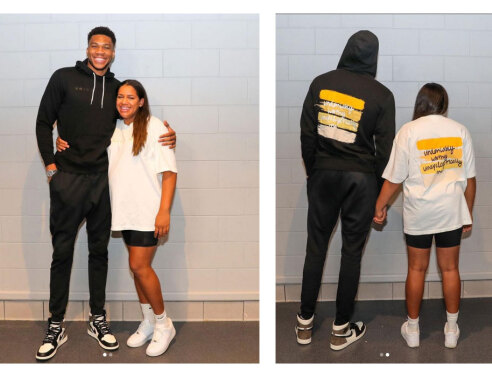 Ο Γιάννης Αντετοκούνμπο και η σύντροφός του Μαράια Ριντλσπρίγκερ