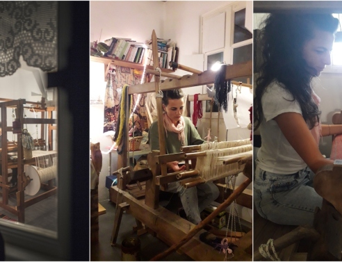 Η Πλουμίτσα στον αργαλειό