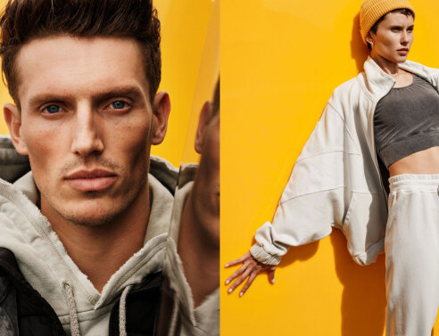 Άνδρας και γυναίκα μοντέλα στην καμπάνια του brand Dirty Laundry