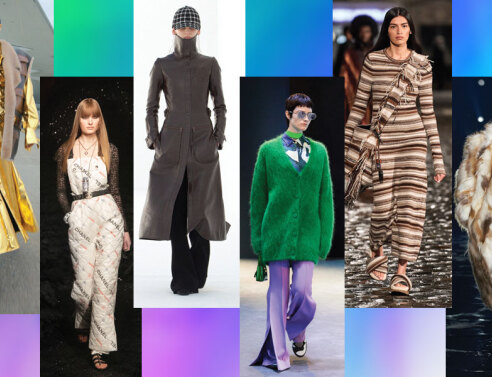 6 μοντέλα φορούν ρούχα από οίκους μόδας και παρουσιάζουν τα trends του φετινού χειμώνα