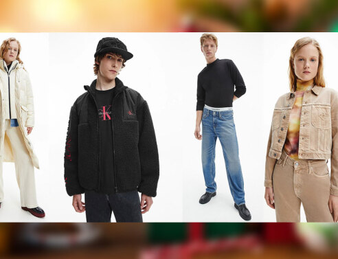 Άντρες και γυναίκες μοντέλα στην χειμερινή συλλογή Calcin Klein