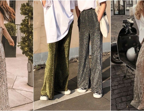 3 casual τρόποι να φορέσεις την παντελόνα με γκλίτερ
