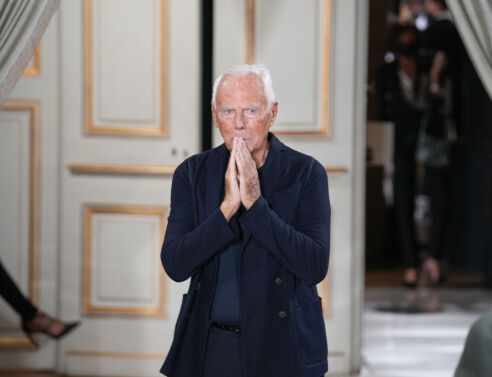  Fashion designer Giorgio Armani © Peter White/Getty Images
