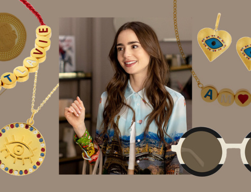 Κοσμήματα και γυαλιά ηλίου των σχεδιαστών Ιλεάνα Μακρή και Zeus+Δione για τη σειρά Emily in Paris