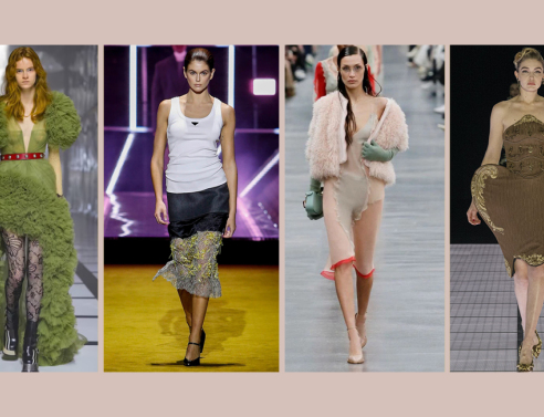 Μοντέλο στην επίδειξη μόδας Gucci, το μοντέλο Kaia Gerber στην επίδειξη μόδας Prada, το μοντέλο Bella Hadid στην επίδειξη μόδας Fendi, το μοντέλο Bella Hadid στην επίδειξη μόδας Moschino