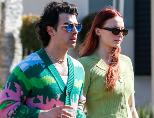 Sophie Turner - Joe Jonas με πράσινα ρούχα