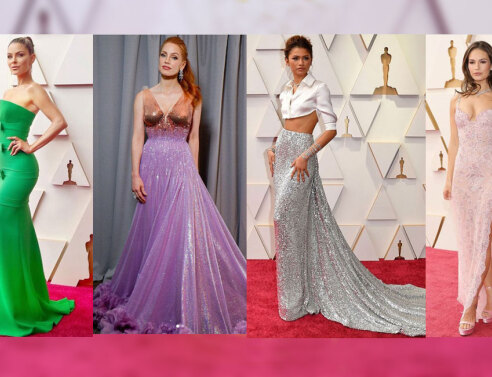 (Από αριστερά:) Μαρία Μενούνος, Τζέσικα Τσάστειν, Ζεντάγια, Λίλι Τζέιμς