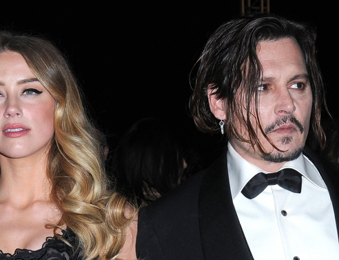 Τζόνι Ντεπ και Άμπερ Χερντ σε κοινή τους εμφάνιση.