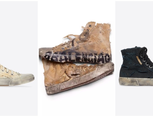 Τα νέα sneakers «Paris» του Οίκου Balencianga. 