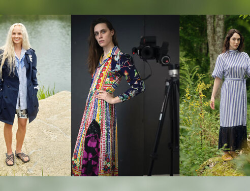 Μοντέλα με ανακυκλωμένες δημιουργίες της Erin Beatty