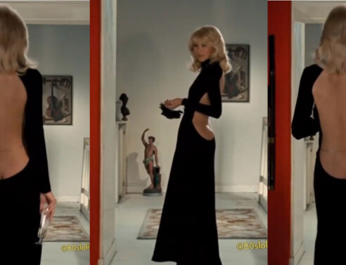 Η ηθοποιός Mireille Darc στην ταινία "The Tall Blond Man with One Black Shoe"