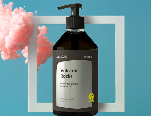Life Roots, Volcanic Rocks Shower Gel