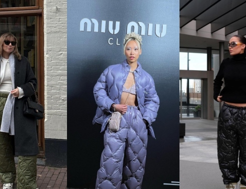 puffer pants, quilted pants