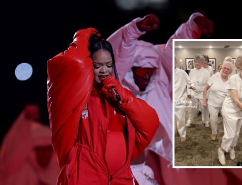 H Rihanna και ο Jay-Z έστειλαν λουλούδια σε ηλικιωμένες που έκαναν αναπαράσταση του σόου στο Super Bowl - Η μίμηση του «Rude Boy» έγινε viral στο TikTok.