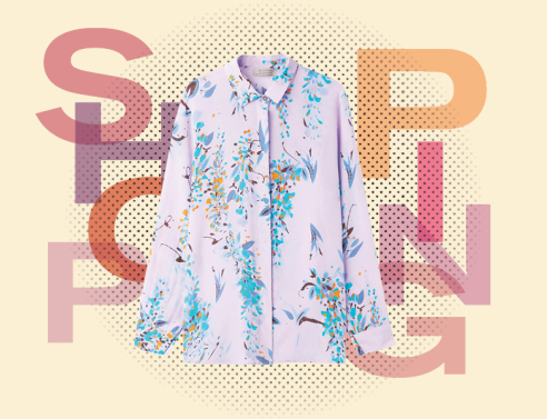 ψώνια σε μωβ και πορτοκαλί