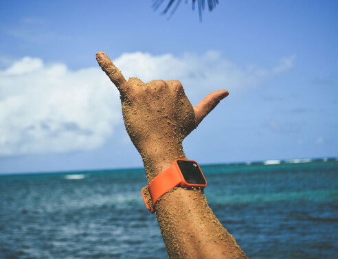 Χέρι με smartwatch