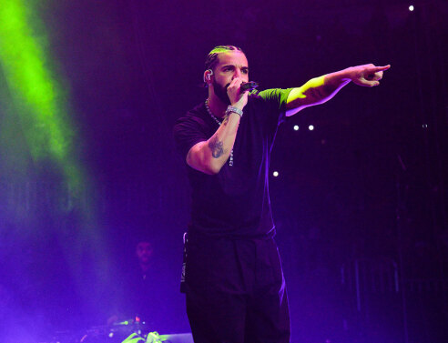 Ο ράπερ Drake σε συναυλία του