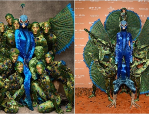 Η Χάιντι Κλουμ έγινε... παγώνι για το Halloween