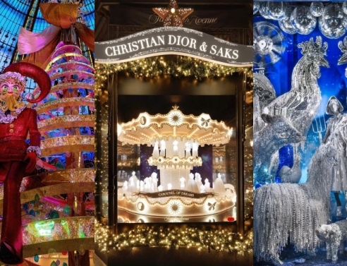 βιτρίνες ξένων πολυκαταστημάτων