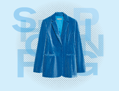 μπλε σακάκι