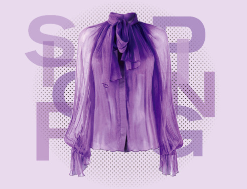 ρούχα και αξεσουάρ σε μωβ χρώμα