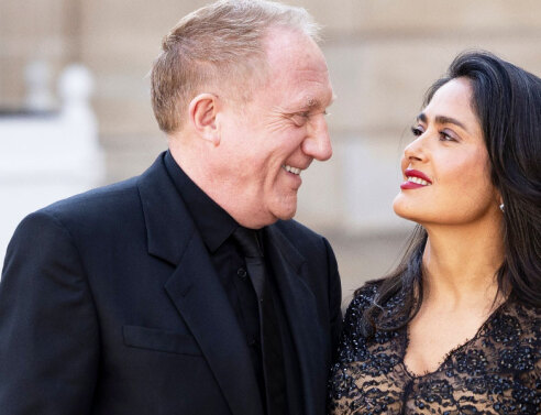 Η Σάλμα Χάγιεκ και ο Ανρί Πινό 