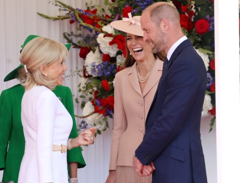 Η Κέιτ Μίντλετον εντυπωσίασε για ακόμα μία φορά τους Μακρόν 