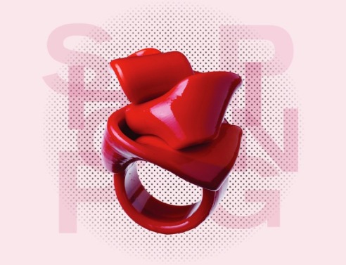 ZOUMBOULAKIS GALLERIES Δαχτυλίδι “Pesce Gaetano” από μαλακή ρητίνη