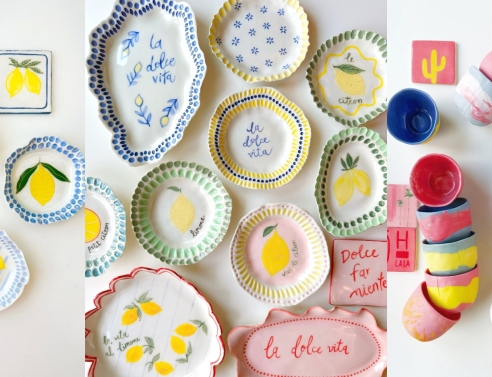 Urban Pottery: Τεχνικολόρ μνήμες καλοκαιριού από πορσελάνη 