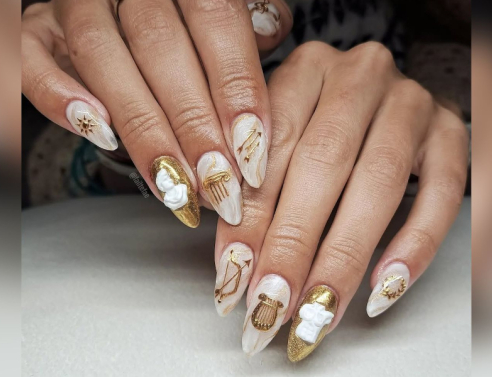 Greek goddess nails