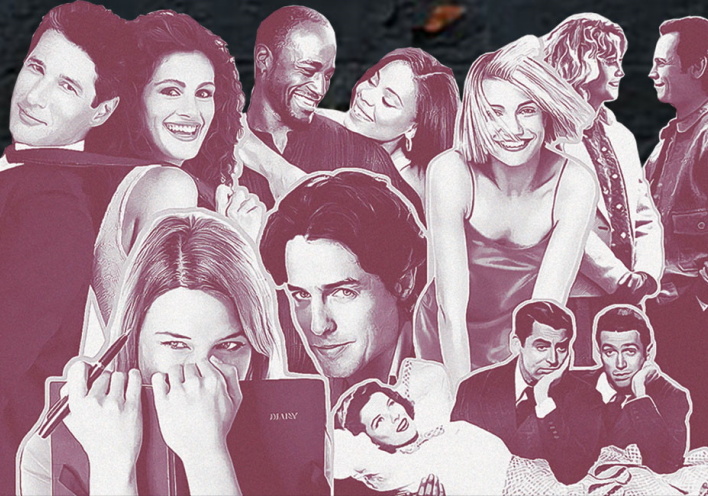 Ένα κολάζ από ταινίες που μπορεί να δει κάποιος την ημέρα του Αγίου Βαλεντίνου.