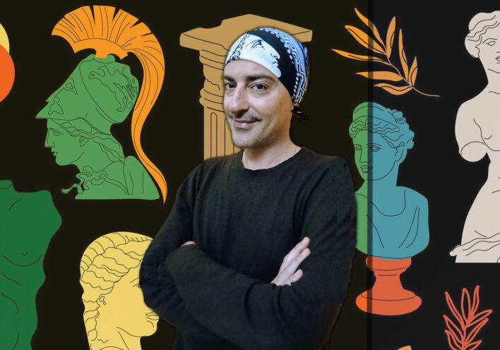 Τα μαντίλια του Γιώργου Παυριανού | Θανάσης Αλευράς με μαντίλα του Γιώργου