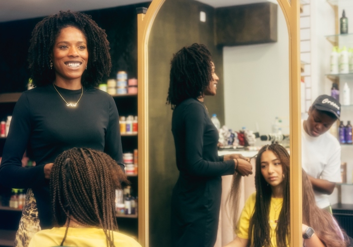 Hair dresser stylish