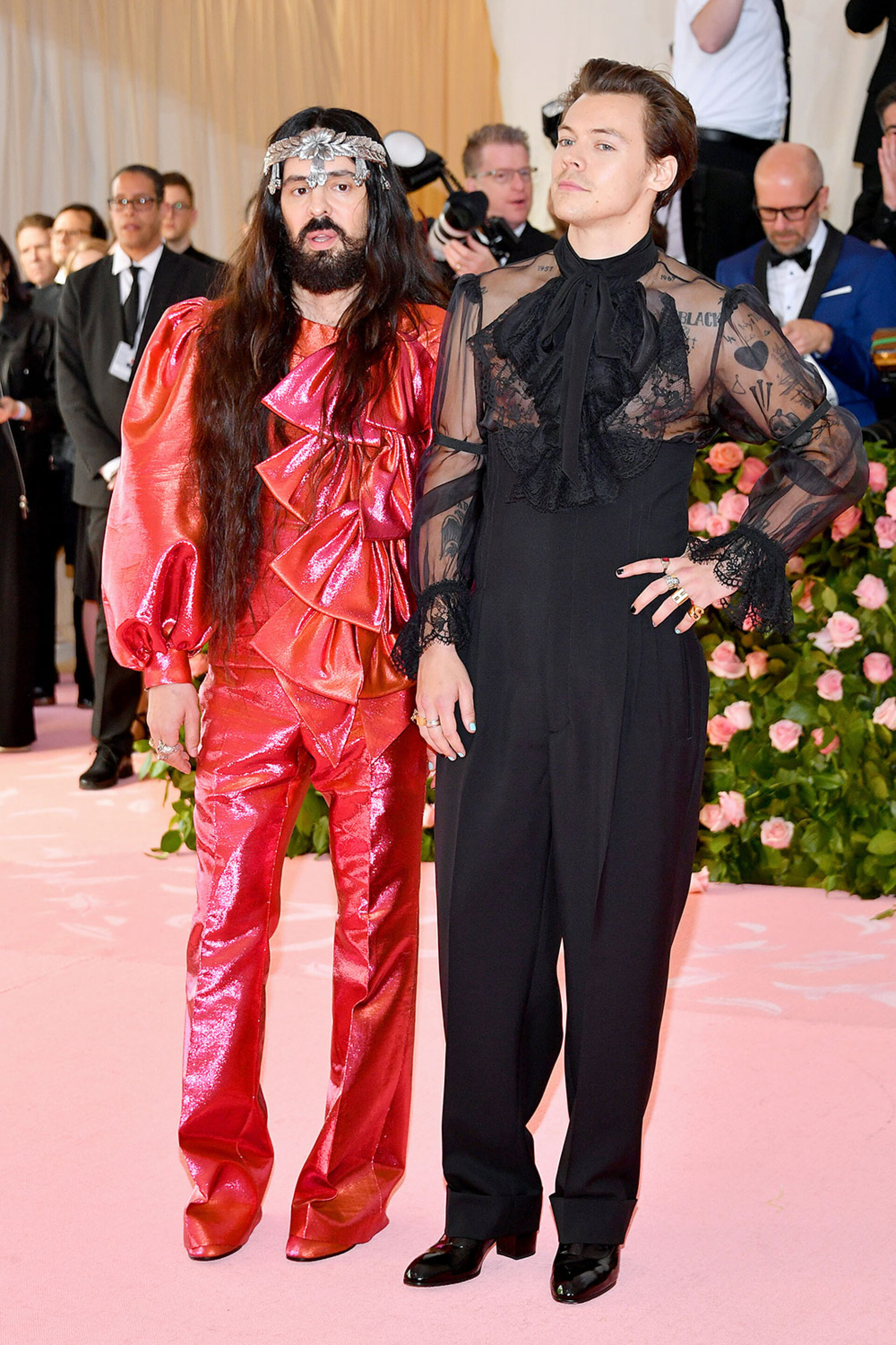 Ο Alessandro Michele (Gucci) και ο Harry Styles στο Met Gala 2019