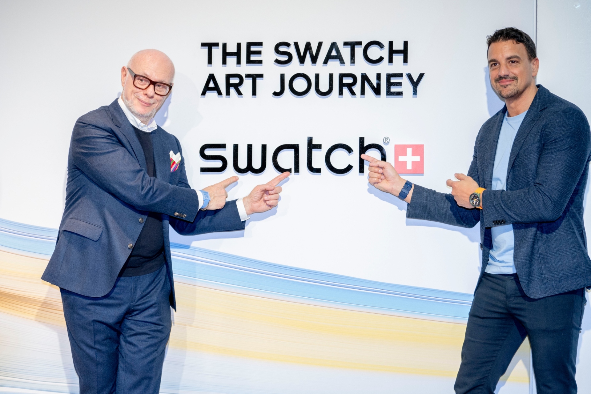  Carlo Giordanetti, CEO Swatch Art Peace Hotel και ο Alain Villard, CEO Swatch 