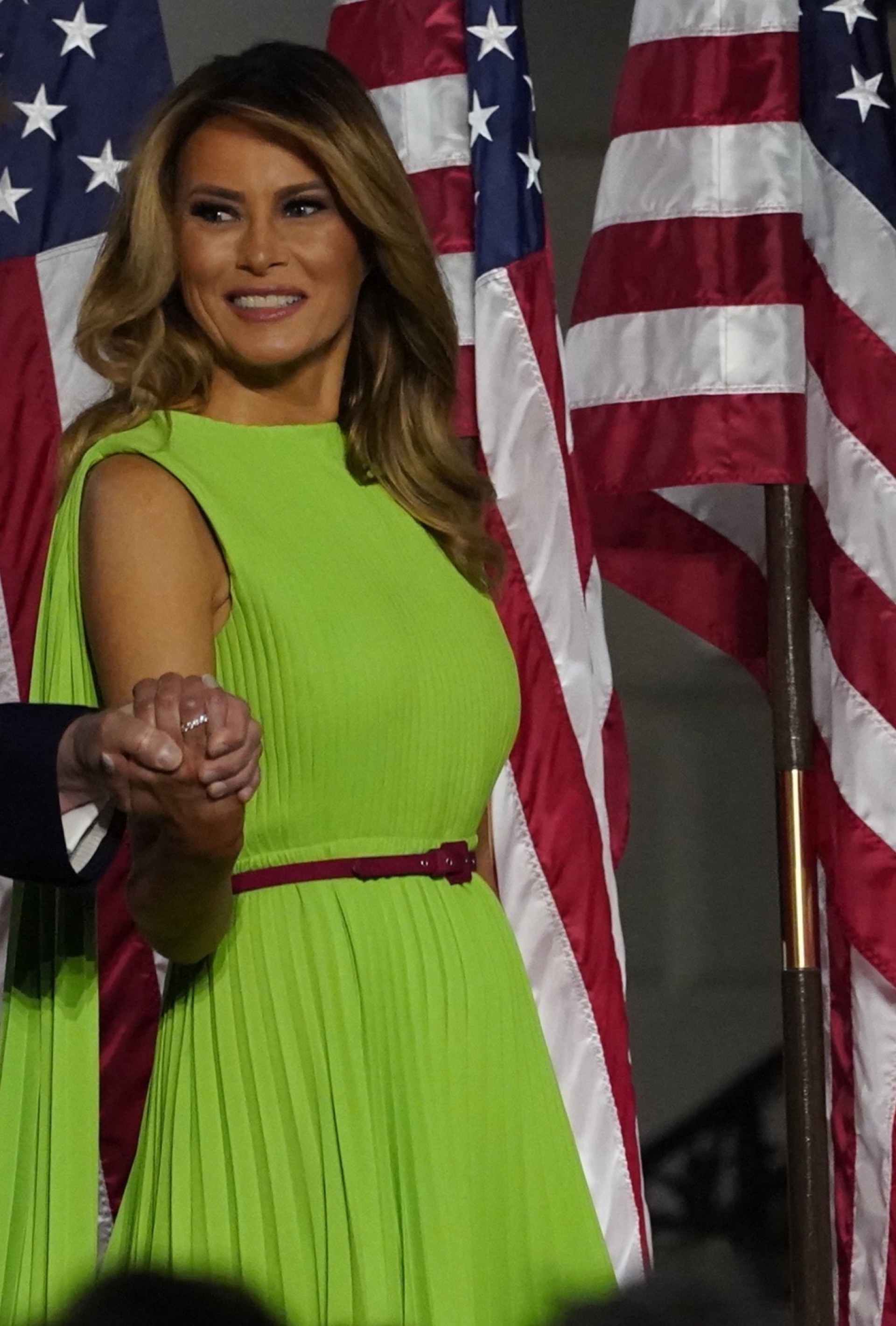 H Μελάνια Τραμπ με σύνολο Valentino