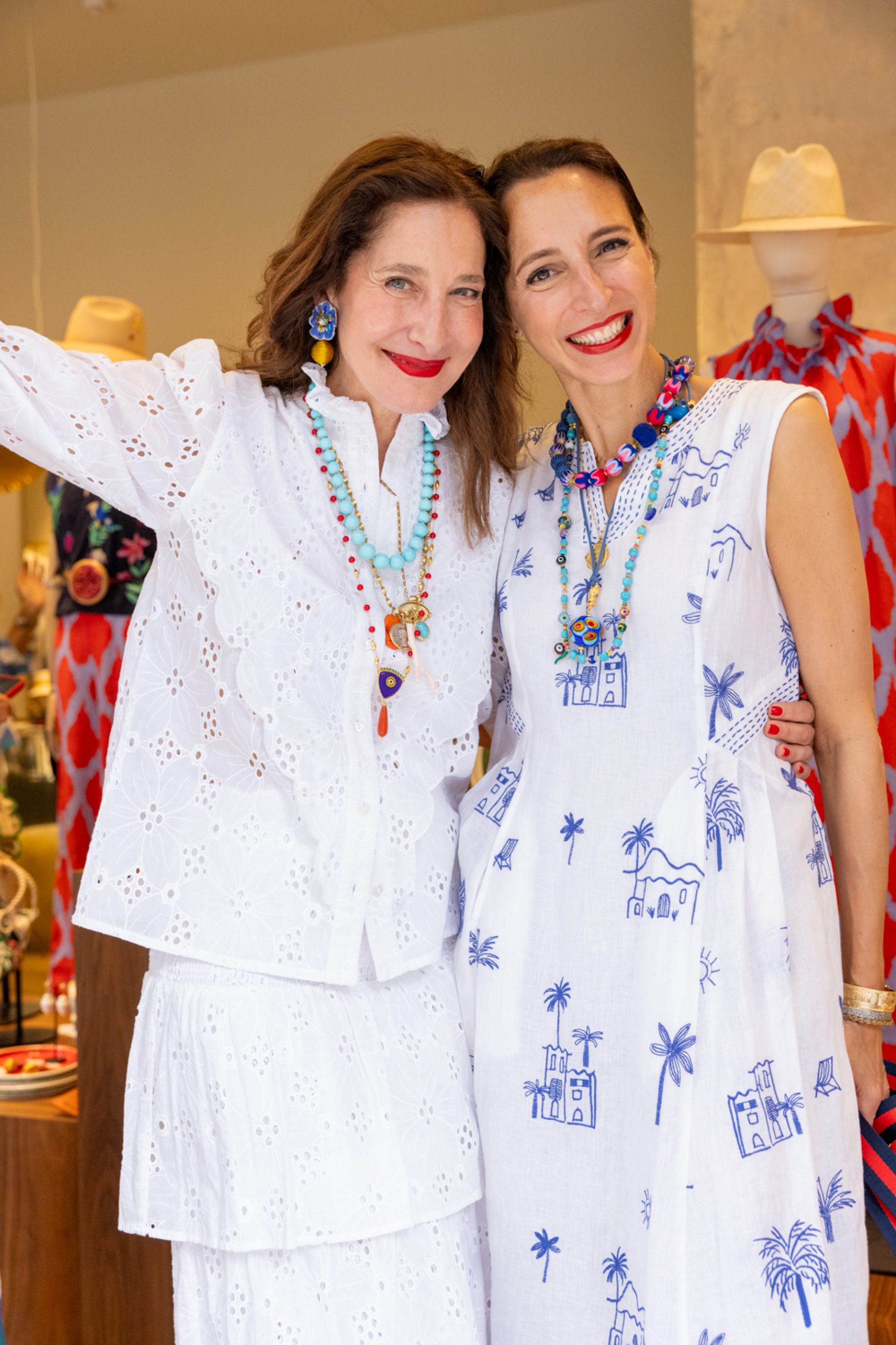 Η Κατερίνα Ψωμά και η Nicole Mohrmann, ιδρύτρια του brand, NIMO