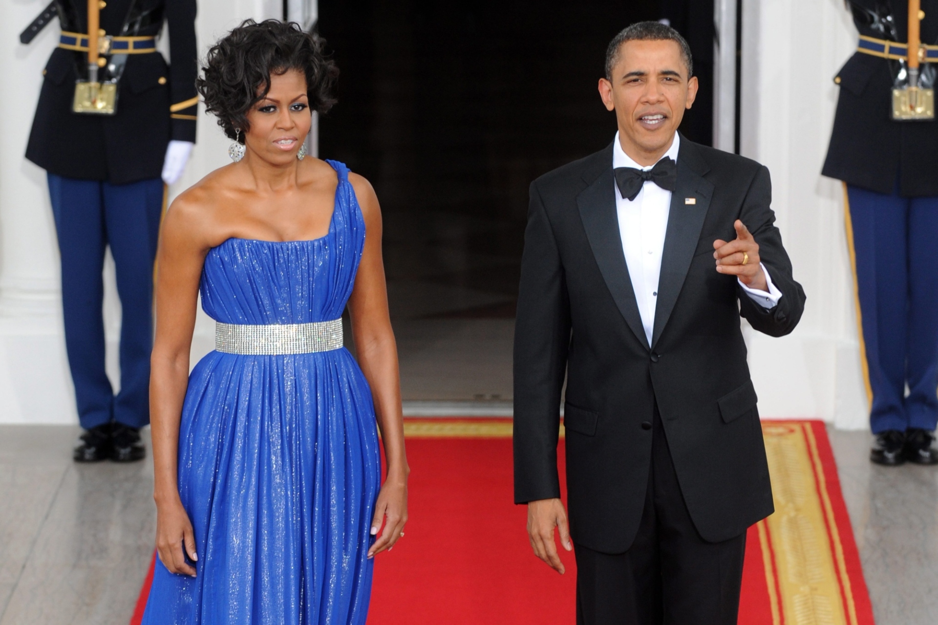 Μισέλ Ομπάμα και Μπάρακ Ομπάμα - Στον Λευκό Οίκο, στις 19 Μαΐου 2010 © EPA/MICHAEL REYNOLDS