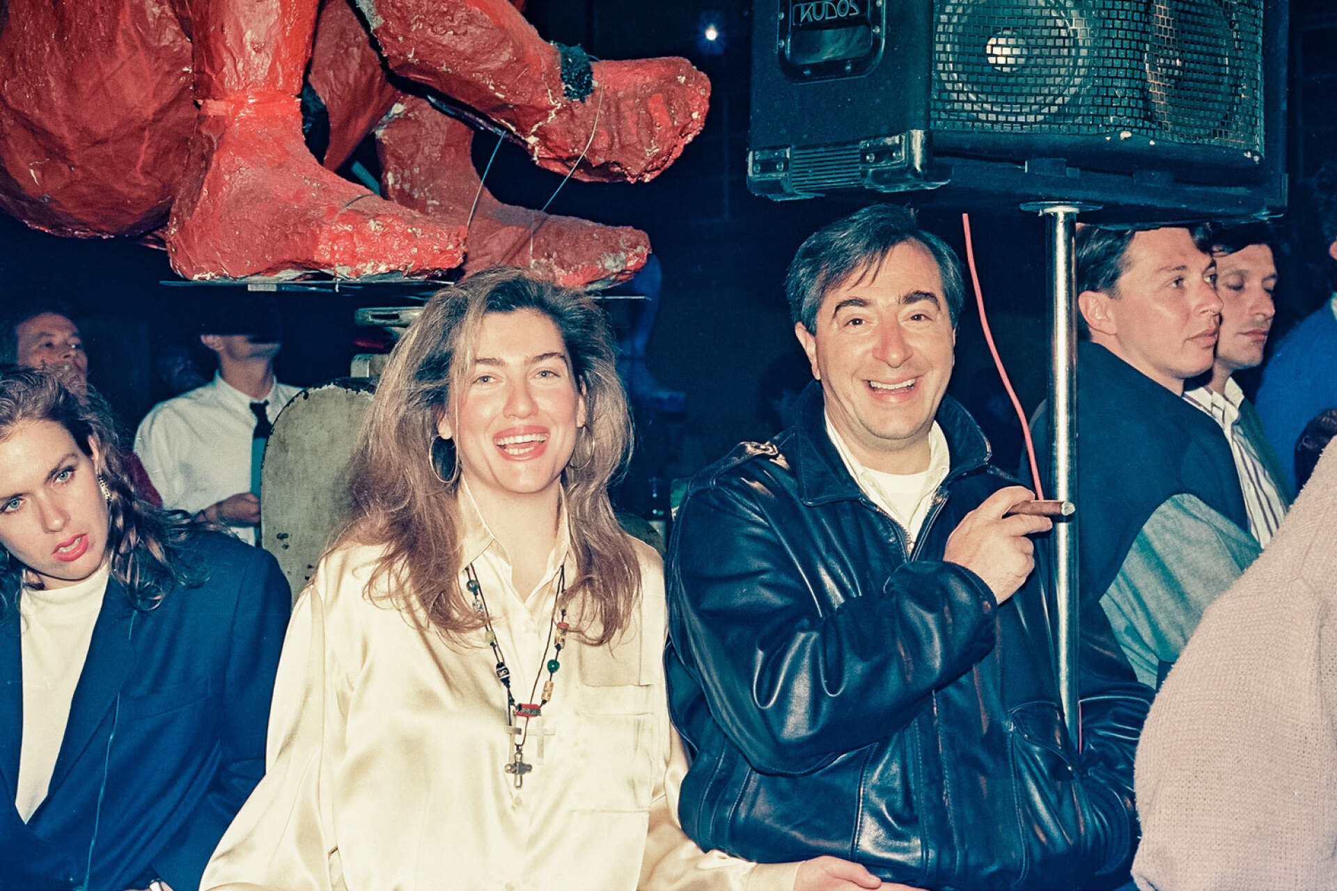 Ο Τάκης Διαμαντόπουλος με τη Χριστίνα Αλεξίου | «Εργοστάσιο», Μάιος 1989, καλλιστεία σκύλων