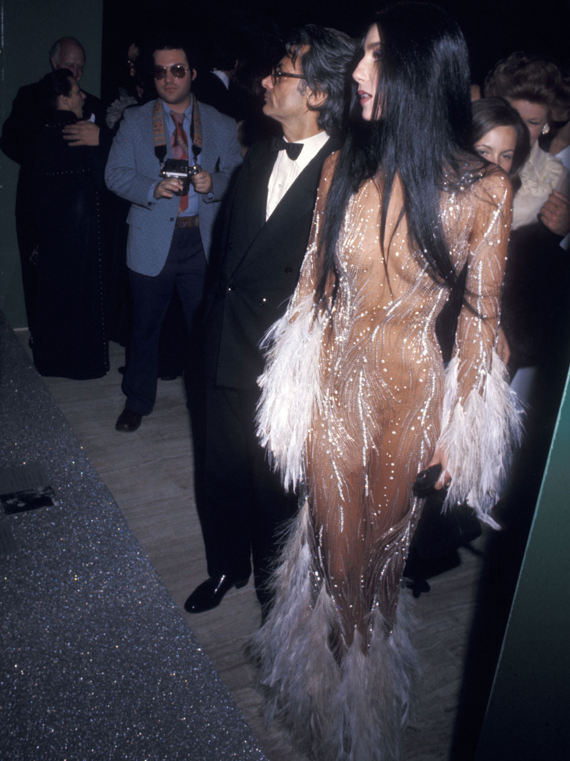 Η Σερ στην έκθεση-γκαλά του Costume Institute του Μητροπολιτικού Μουσείου Τέχνης, 1974, Νέα Υόρκη