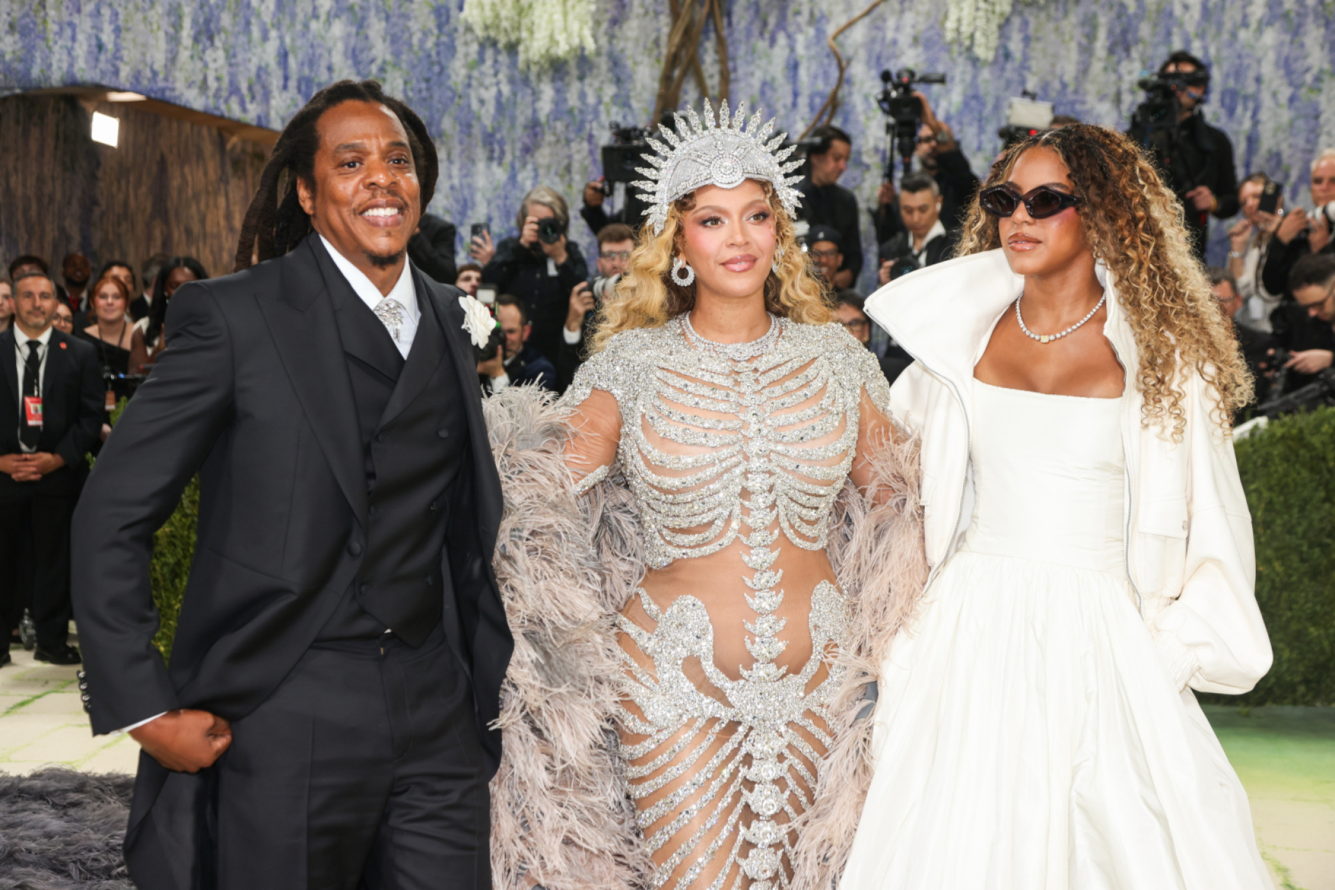Jay-Z, Blue Ivy, Beyonce 