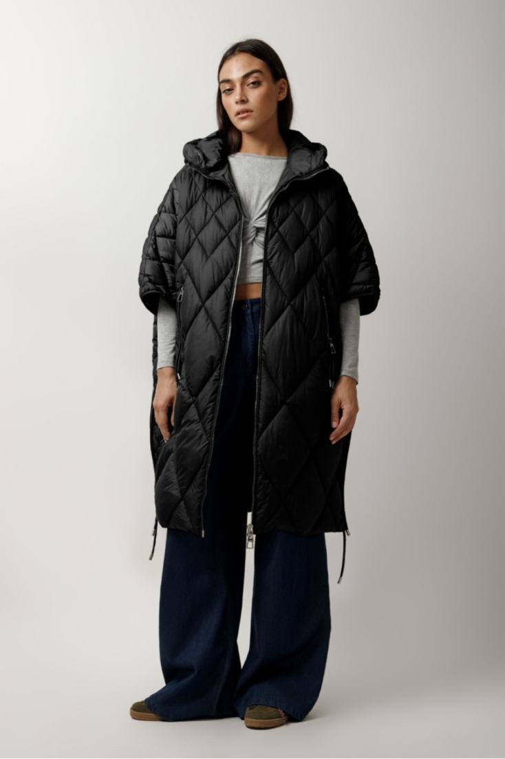 ΜΠΟΥΦΑΝ ΚΑΠΙΤΟΝΕ OVERSIZED ΜΕ ΚΟΥΜΠΙΑ ΣΤΟ ΠΛΑΙ