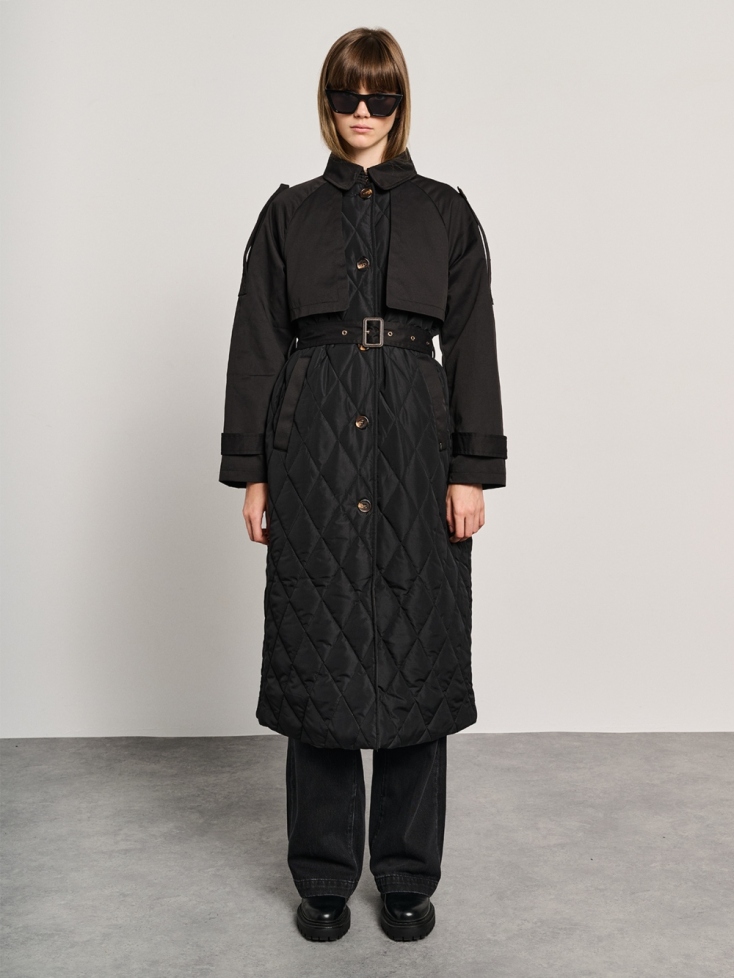 Γυναικεία Μακριά Καμπαρντίνα