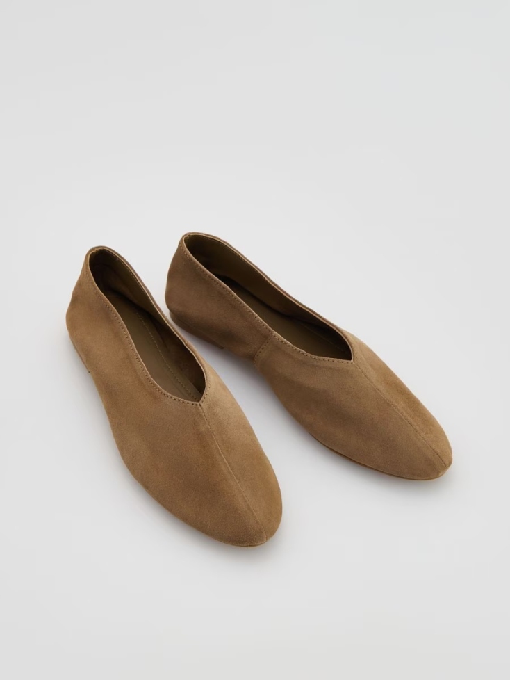 Δερμάτινες μπαλαρίνες