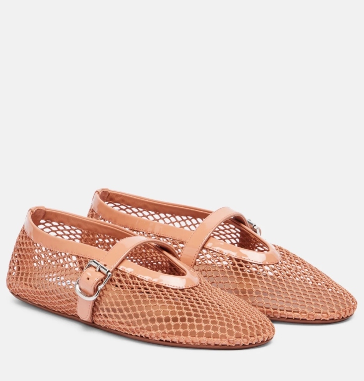 Mary Jane Mesh Ballerinas – Summer Edit