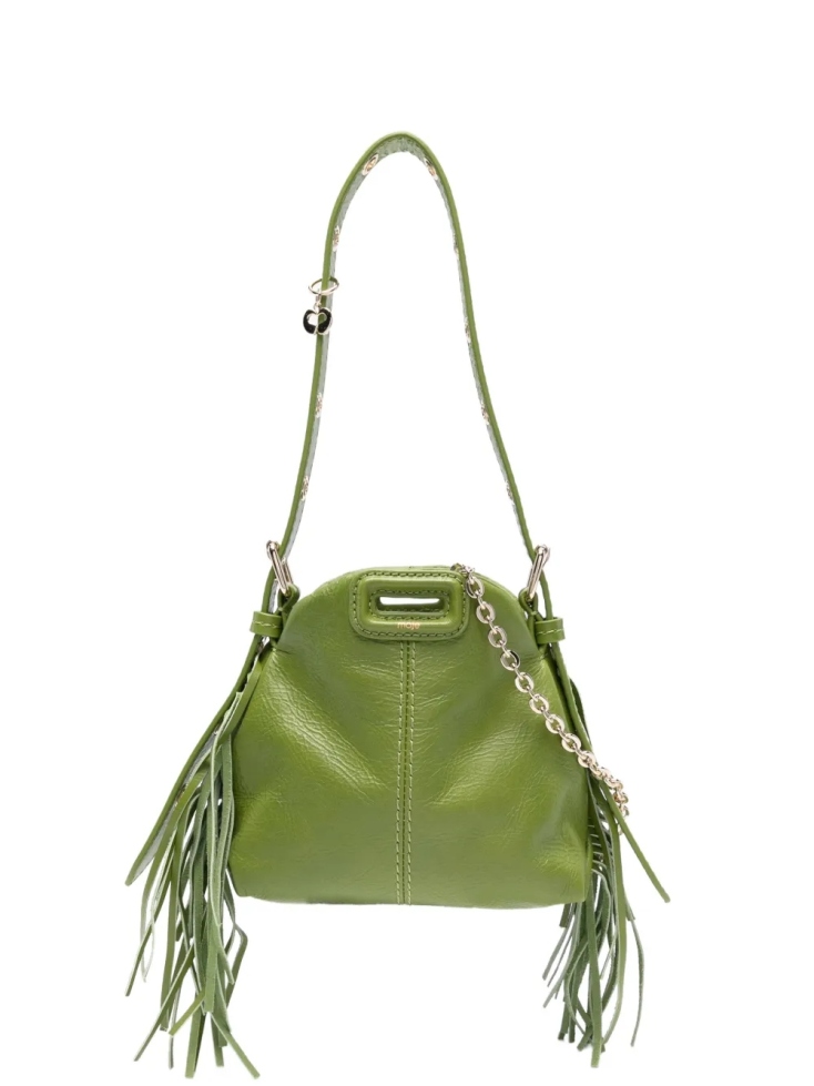 Maje mini Miss M fringed tote bag