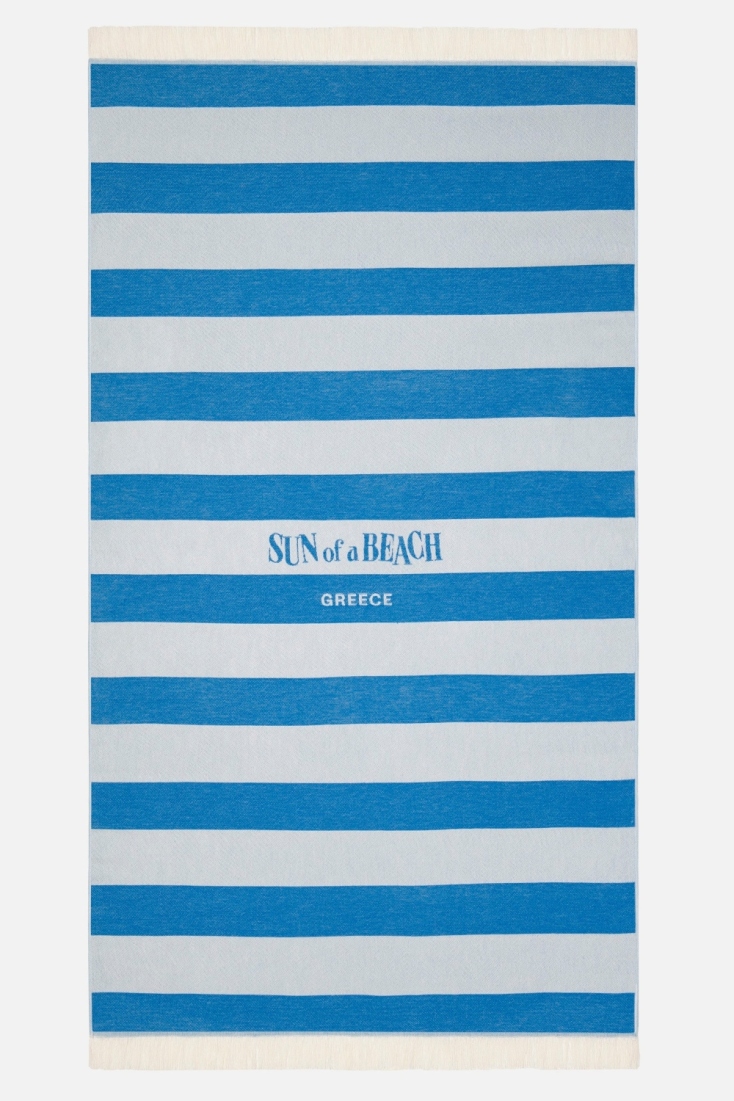 Aegean Stripes Bright Blue