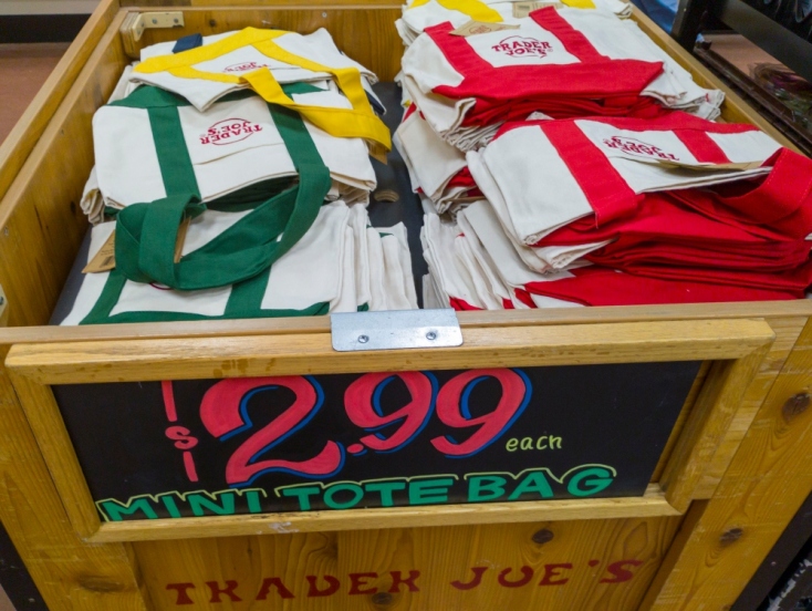 Trader Joe's Mini Canvas Tote Bags